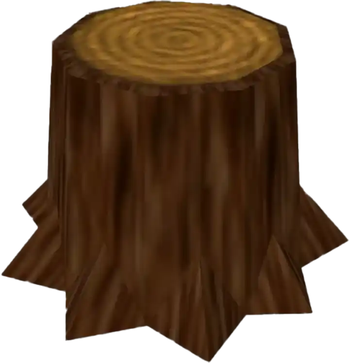 Tree stump with vertex colours